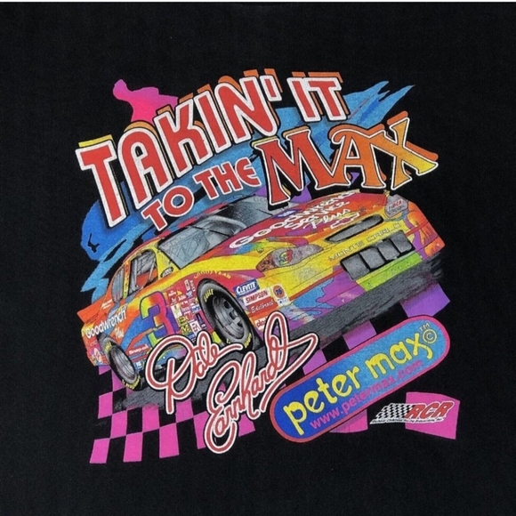 Dale Earnhardt Peter Max Takin It To The Max Shirt 2XL New Vintage - Picture 4 of 4